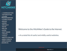 Tablet Screenshot of hitchhiketheinternet.com